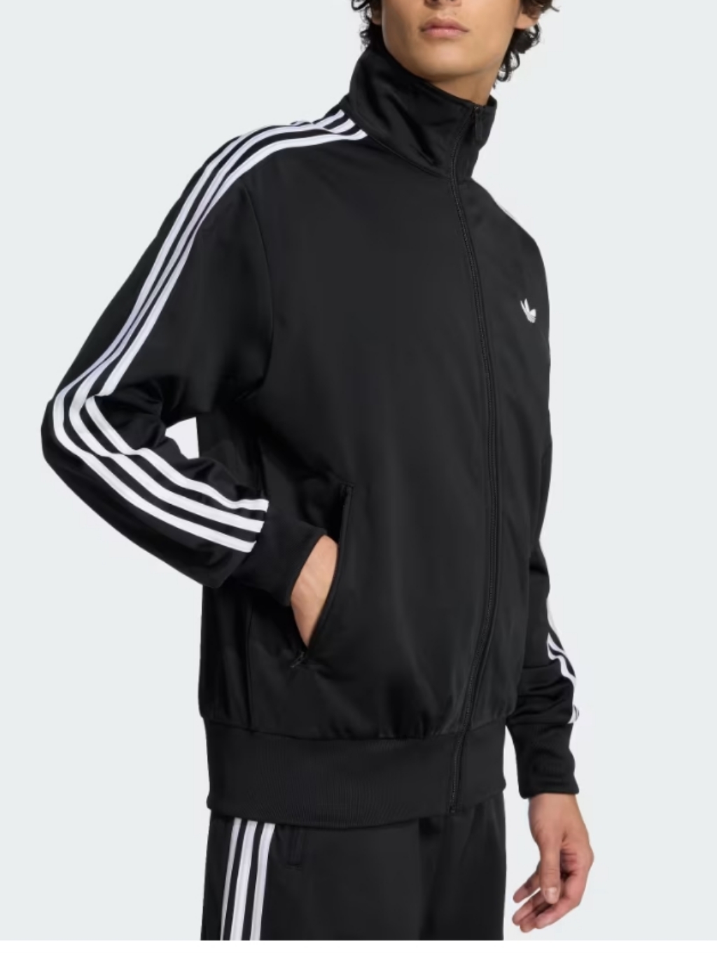 Men's Size L Adidas Loose Fit Full Zip Firebird Track Top